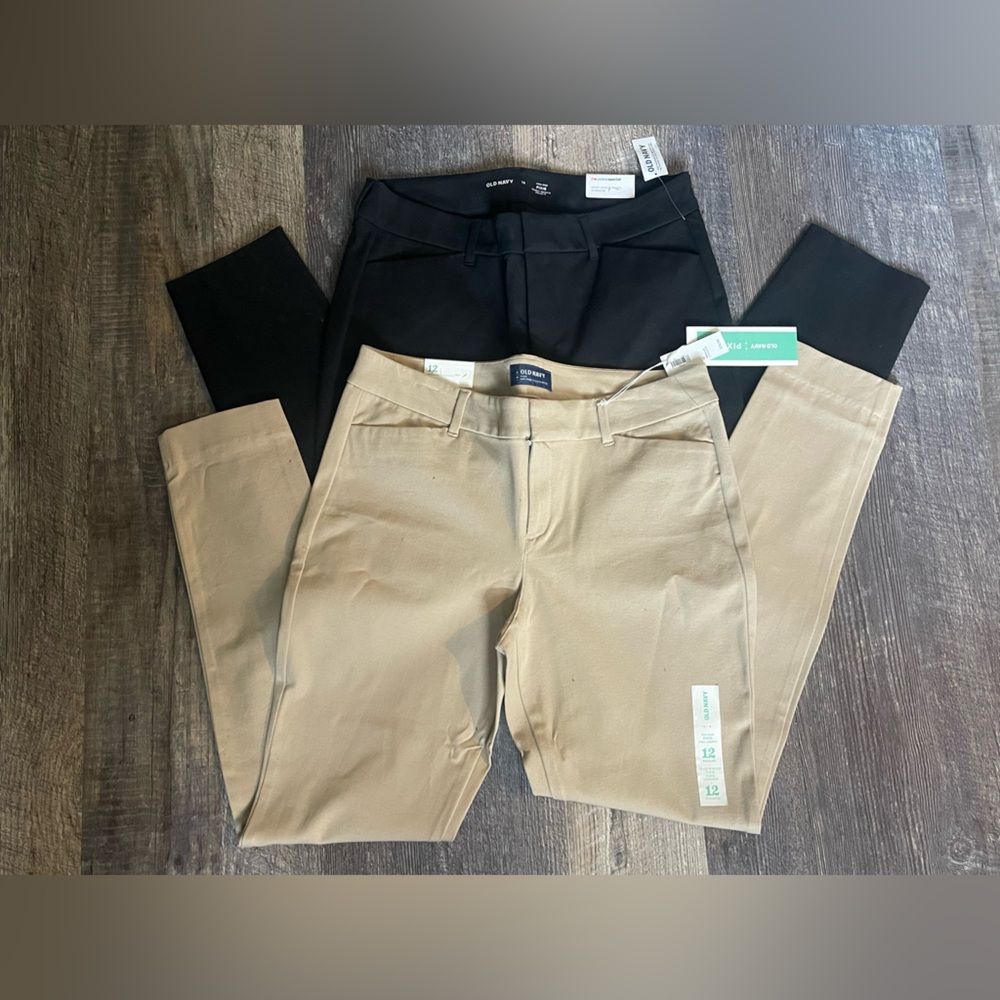 Old Navy blue and tan dress pants Size 12